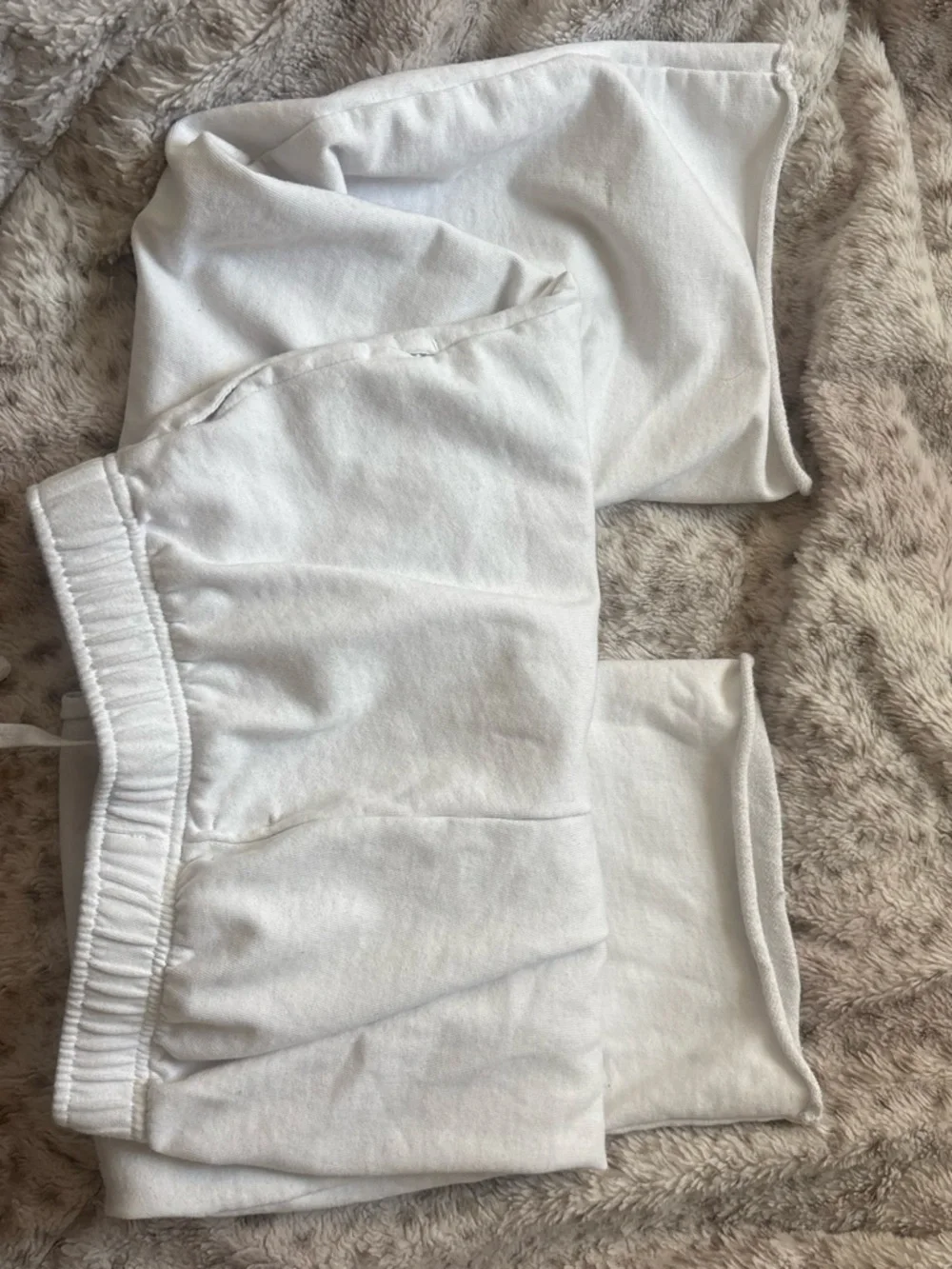 GAP Kids White Elastic Waist Sweatpants